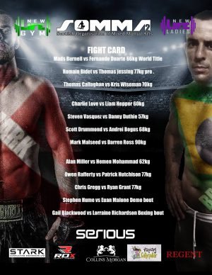 The full fight card for SOMMA 2 in Glasgow.